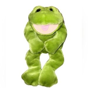Lou Rankin Friends Happy Herbert Frog Green Plush 16 Inches Full Body Puppet